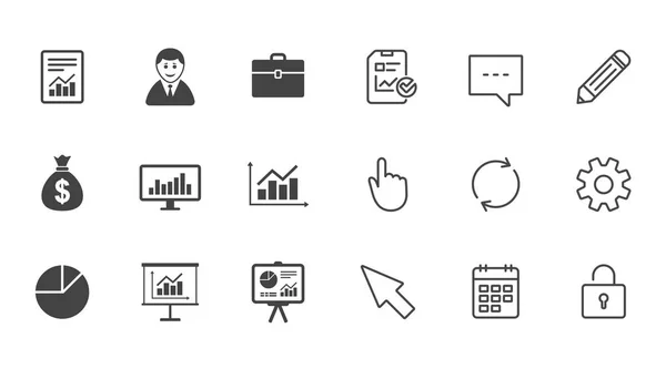 Statistics and accounting icons — Stock Vector