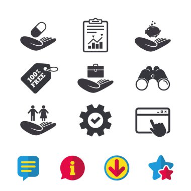düz Icon set 