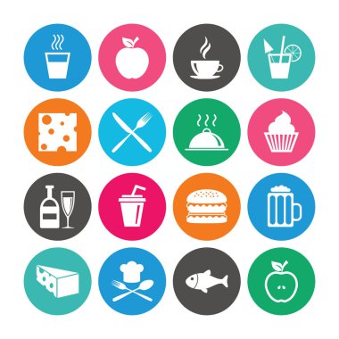 düz Icon set 