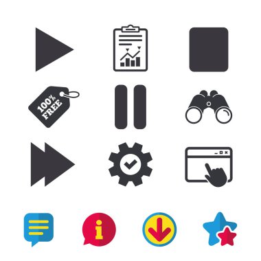 düz Icon set 