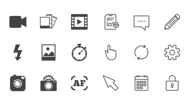 düz Icon set 