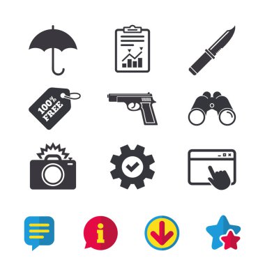 düz Icon set 