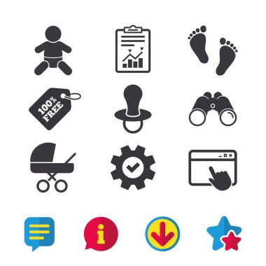 düz Icon set 