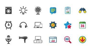 düz Icon set 