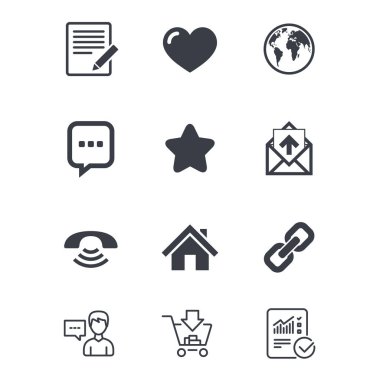 düz Icon set 