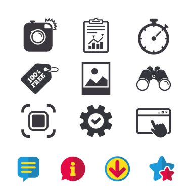 düz Icon set 