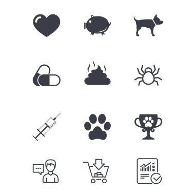 düz Icon set 