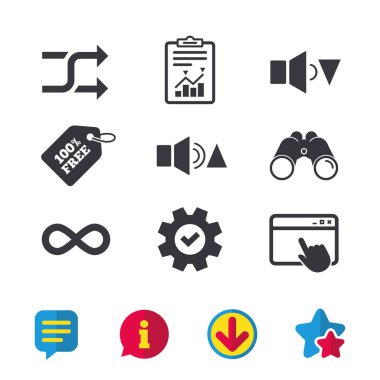 düz Icon set 