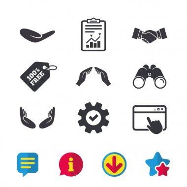 düz Icon set 