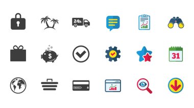 düz Icon set 