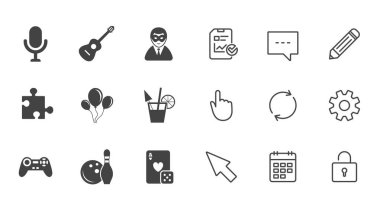 düz simgeler kümesi 