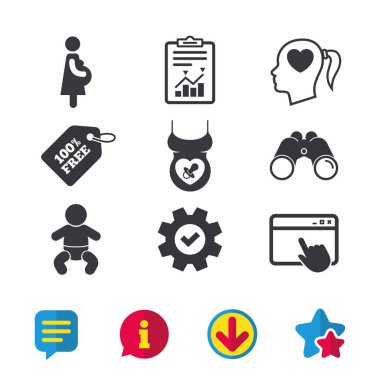 düz Icon set 