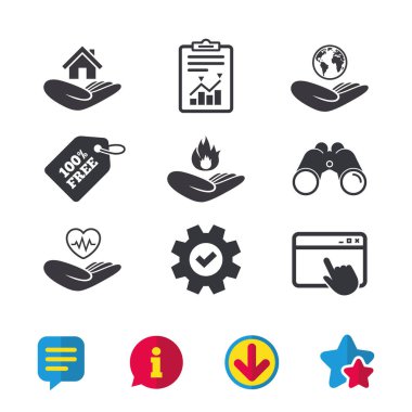 düz Icon set 