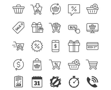 düz Icon set 