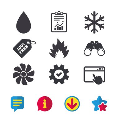 düz Icon set 