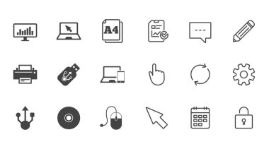 düz simgeler kümesi 