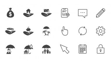 düz Icon set 