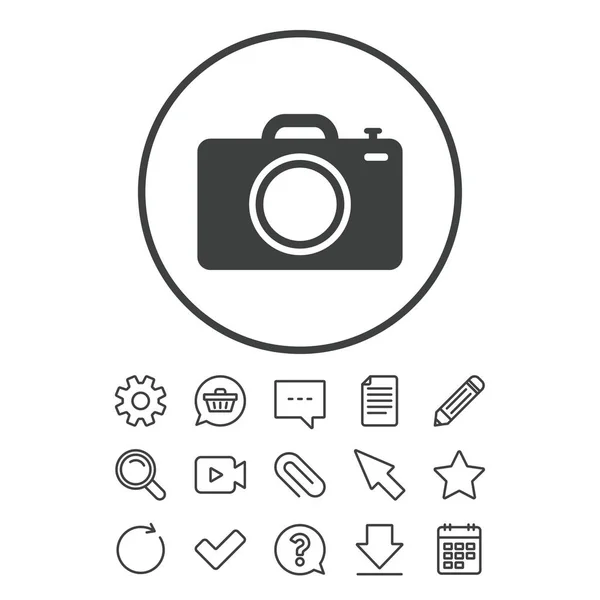 Conjunto de iconos planos — Vector de stock