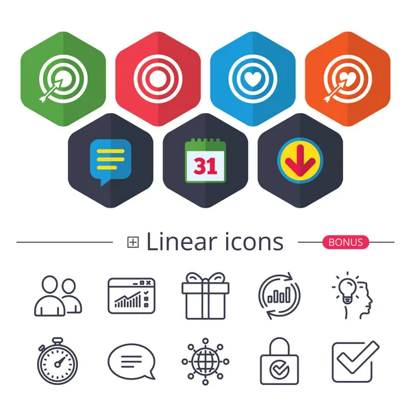 Target aim icons. — Stock Vector