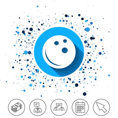 Bowling topu işareti simgesi