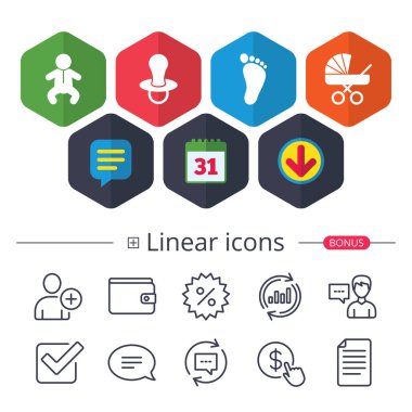 bebek bebekler simgeler.