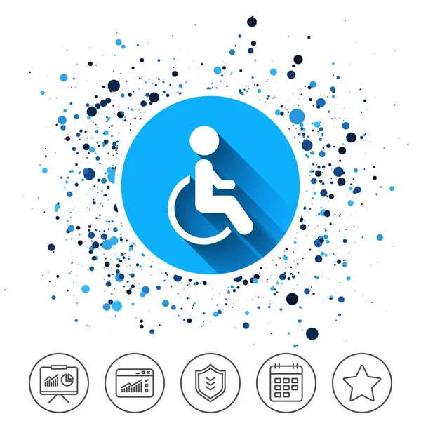 Disabled sign icon. — Stock Vector