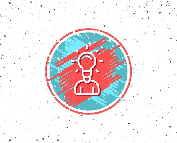 Fikir lambalı insan silueti 