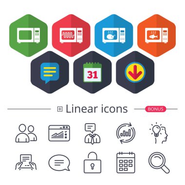 mikrodalga fırın simgeler