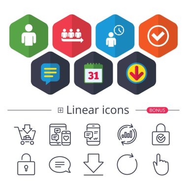 Sıra simgesi. Kişi bekleyen işareti