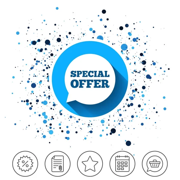 Special offer sign icon. — Stock Vector