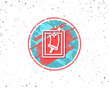 Grunge düğme simgesi olan.