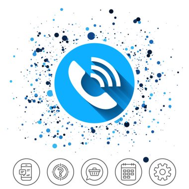 telefon işareti simgesi. simge desteği.