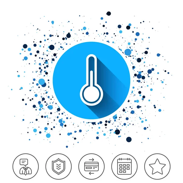 Thermometer teken pictogram. temperatuur symbool. — Stockvector