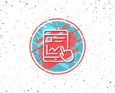 Çevrimiçi eğitim hattı simgesi.