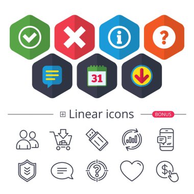 bilgi simgeleri. soru SSS sembolü.