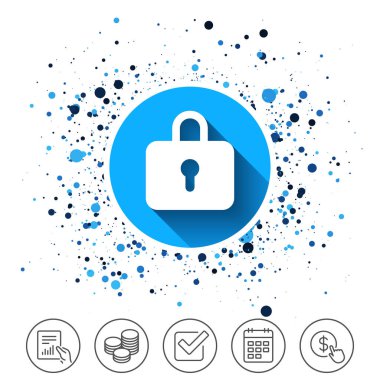 kilit işareti simgesi. soyunma sembolü.