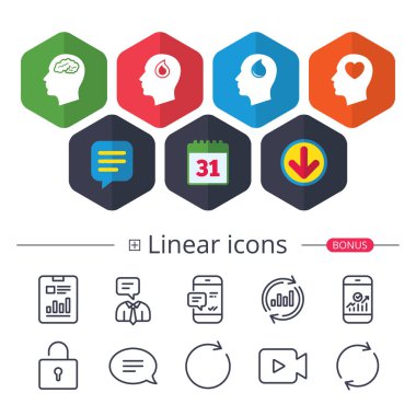 Beyin simgesiyle baş.