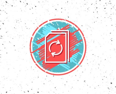 Güncelleştirme belge satırı simgesi. 