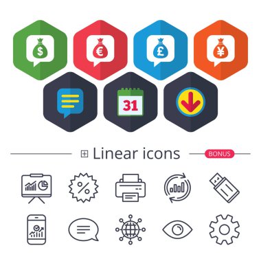 para çantası simgeler. 