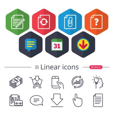 dosya düzenleme simgeleri. 