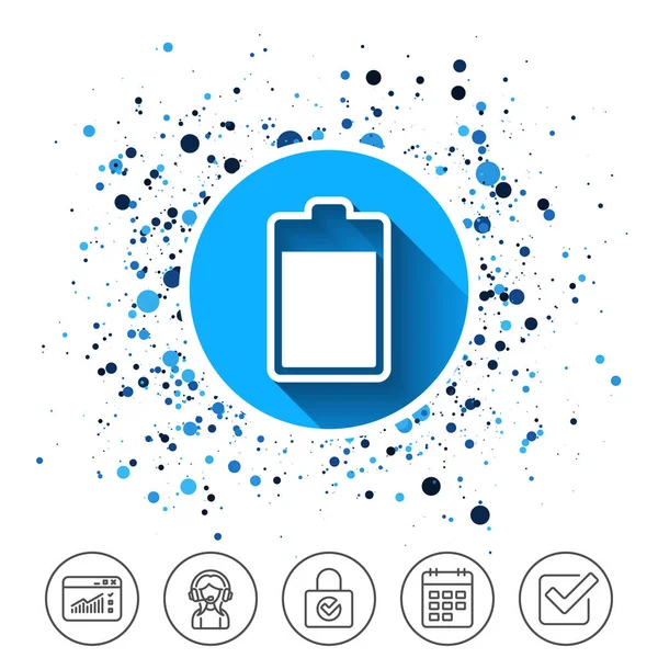 Batterij niveau teken pictogram. elektriciteit symbool. — Stockvector