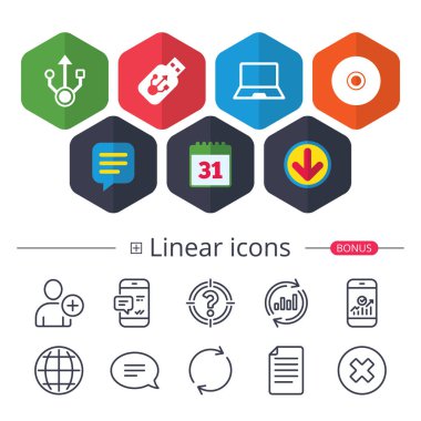 USB birden parlamak götürmek kutsal kişilerin resmi. Defter ya da Laptop pc.