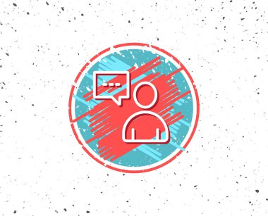 Kullanıcı iletişim satırı simgesi. Profil işareti.