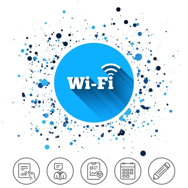 Gratis wifi teken. — Stockvector