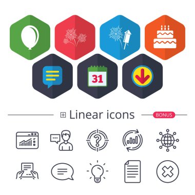 doğum günü partisi simgeleri. 