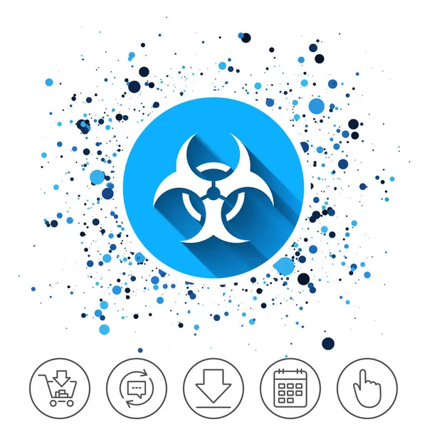 Biohazard sign icon. — Stock Vector