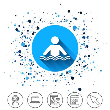 Yüzme işareti simgesi. 