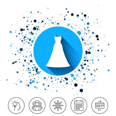 düğün elbise işareti simgesi.