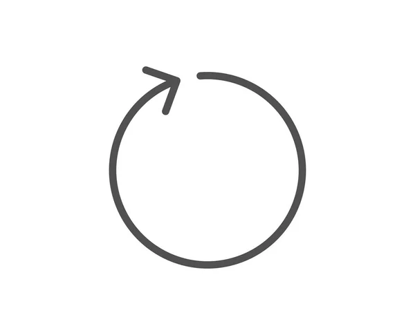 Loop arrow line icon. Refresh Arrowhead. — Stock Vector