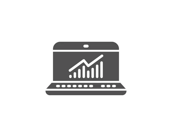 Analýza dat a statistik jednoduchý ikona — Stockový vektor